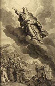 "God took Enoch," illustrated by Gerard Hoet, 1728 Figures de la Bible